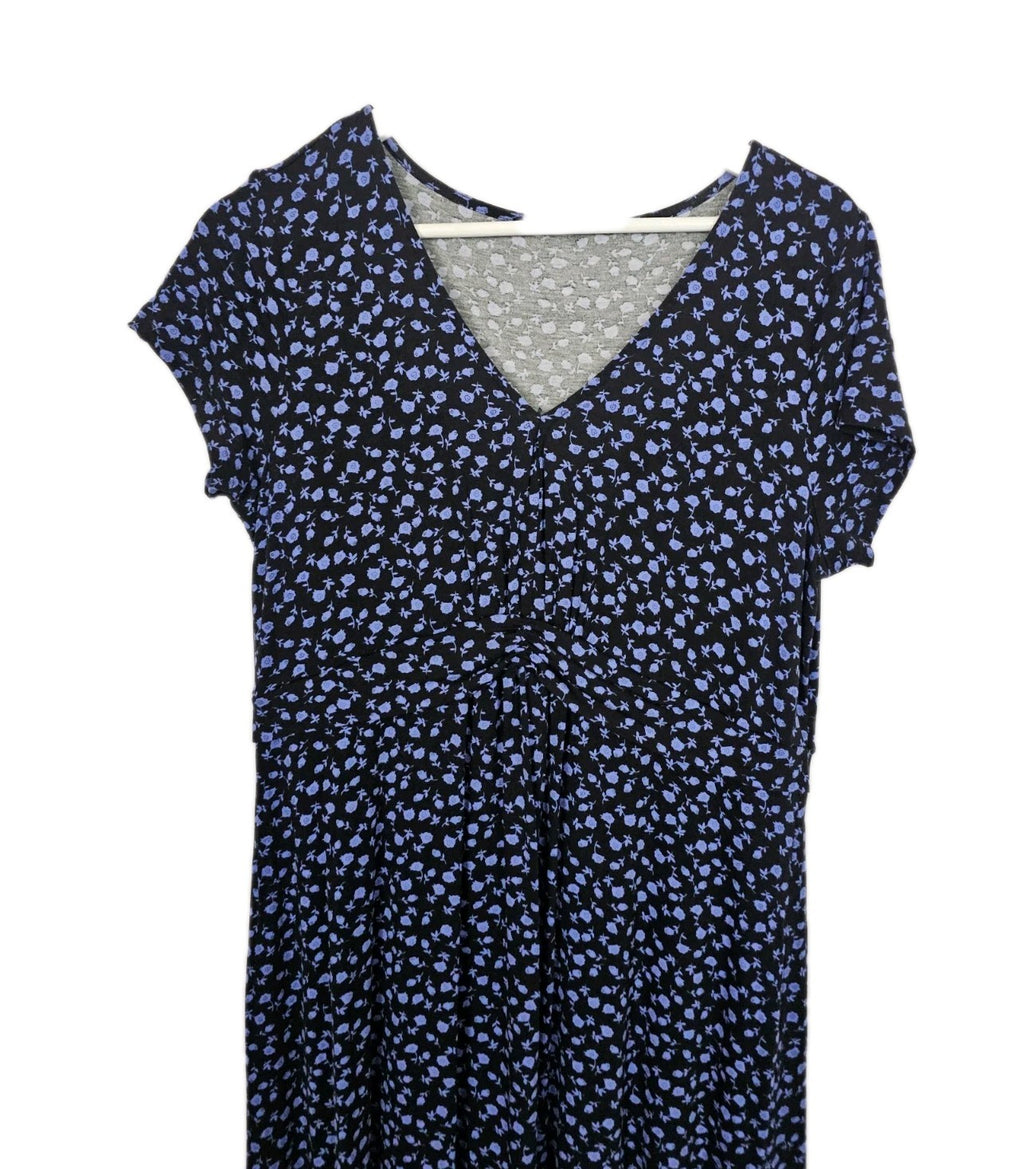 EK9582 Damen Kleid, Dunkelblau/Schwarz, Gr. Ca 441