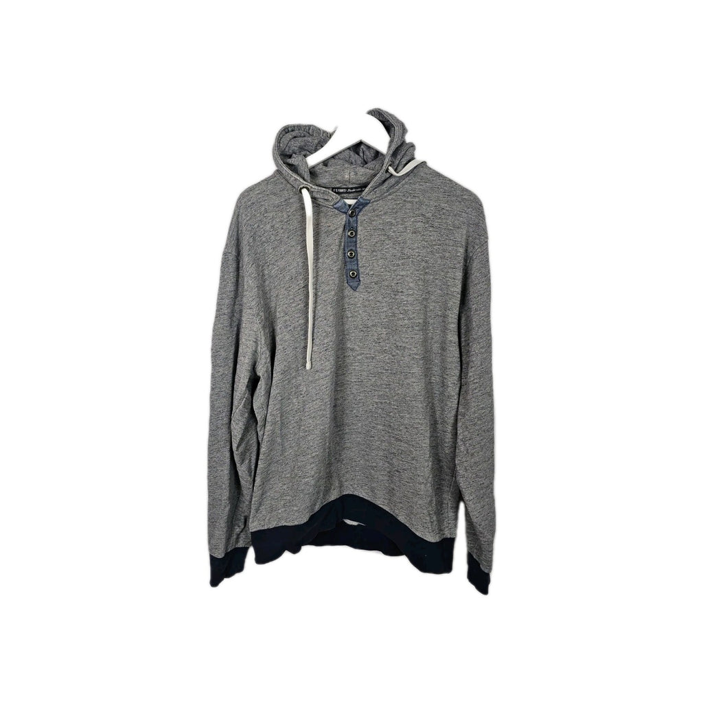 EK7287 Herren Pullover Its Yours Handle With Care Denim Goods Gr.XL Grau0