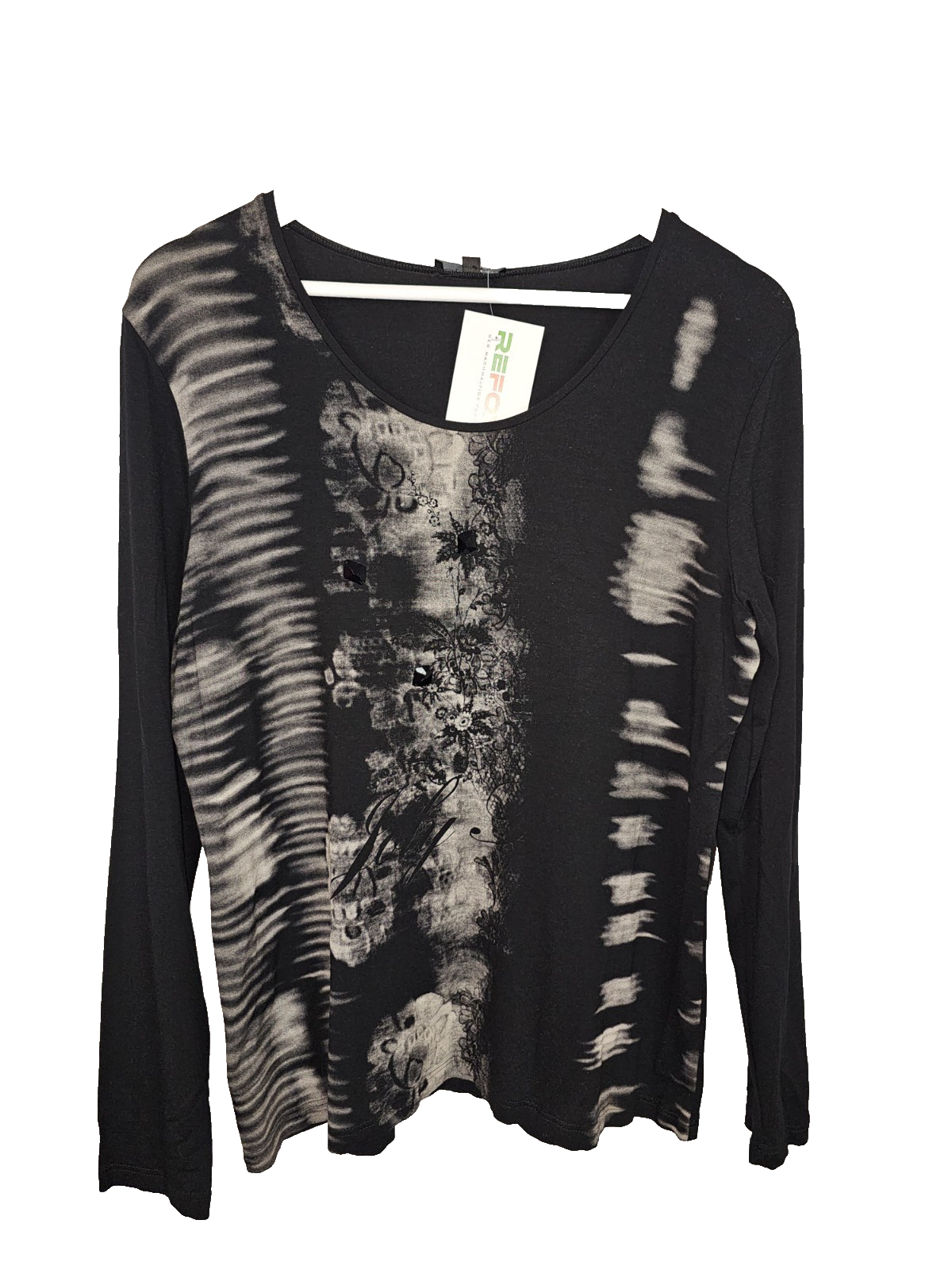 EK7446 Damen Langarmshirt von CPM, schwarz, Gr.M0