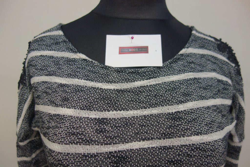 EK2358 Damen Langarmshirt von promod, schwarz-weiß, Gr. 341