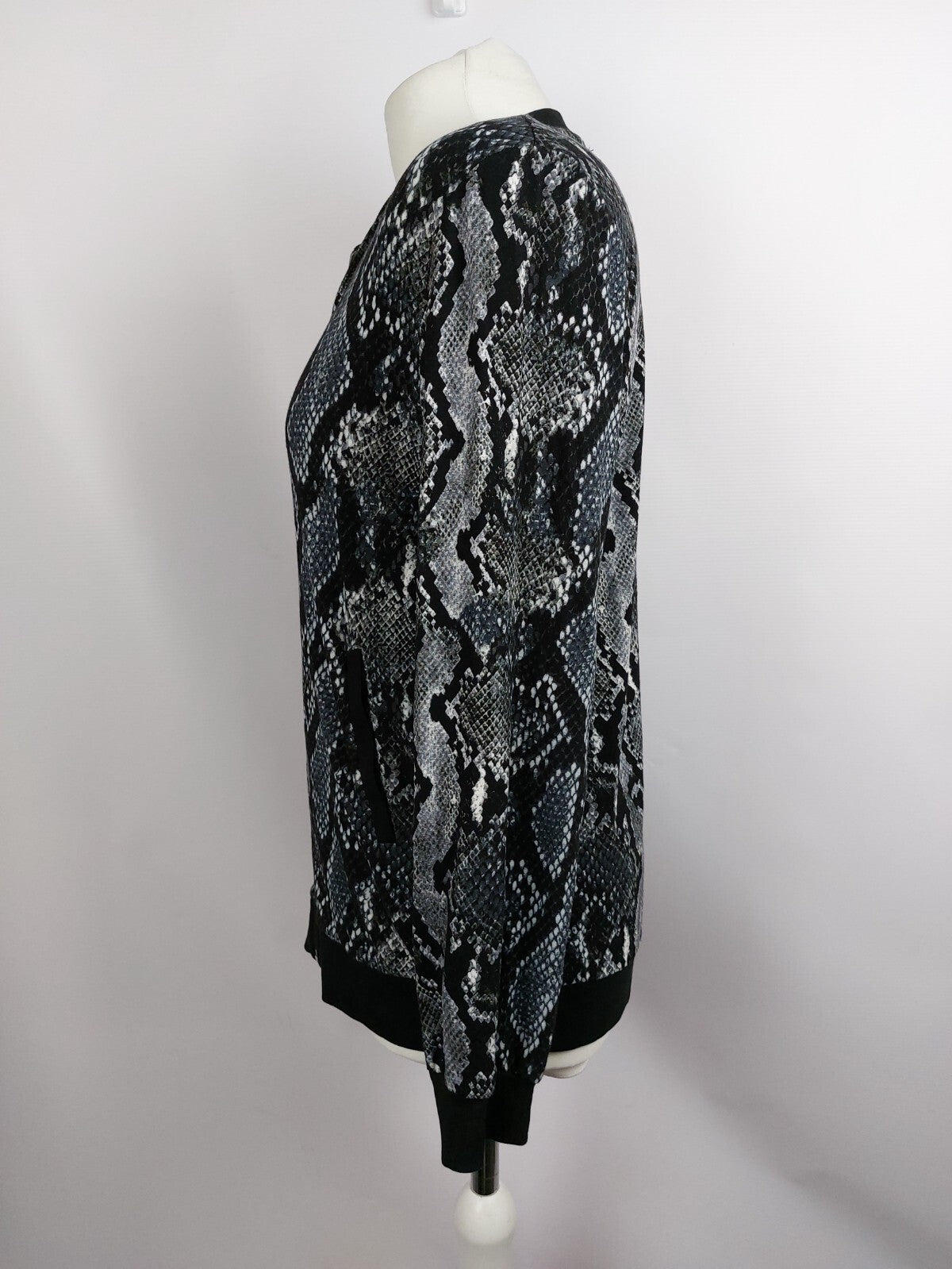 EK0368 Damen Strickjacke von Pfeffinger, schwarz/grau, Gr. 384