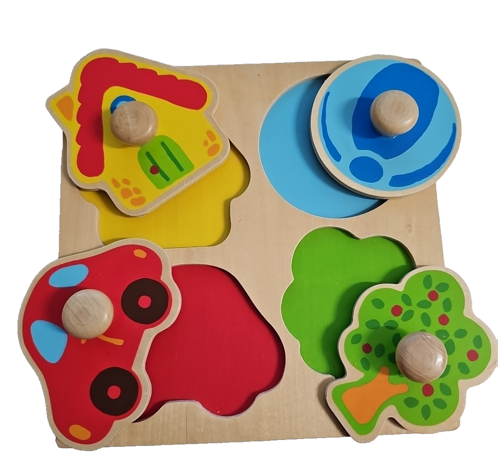 EB2685 Kinder Puzzel Spiel aus Holz von Goula,4 Teile1
