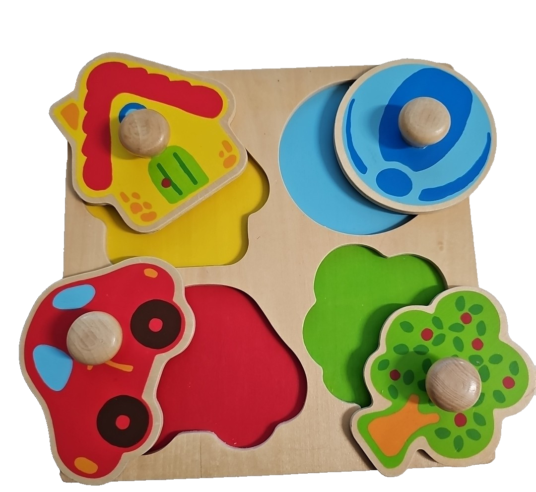 EB2685 Kinder Puzzel Spiel aus Holz von Goula,4 Teile1