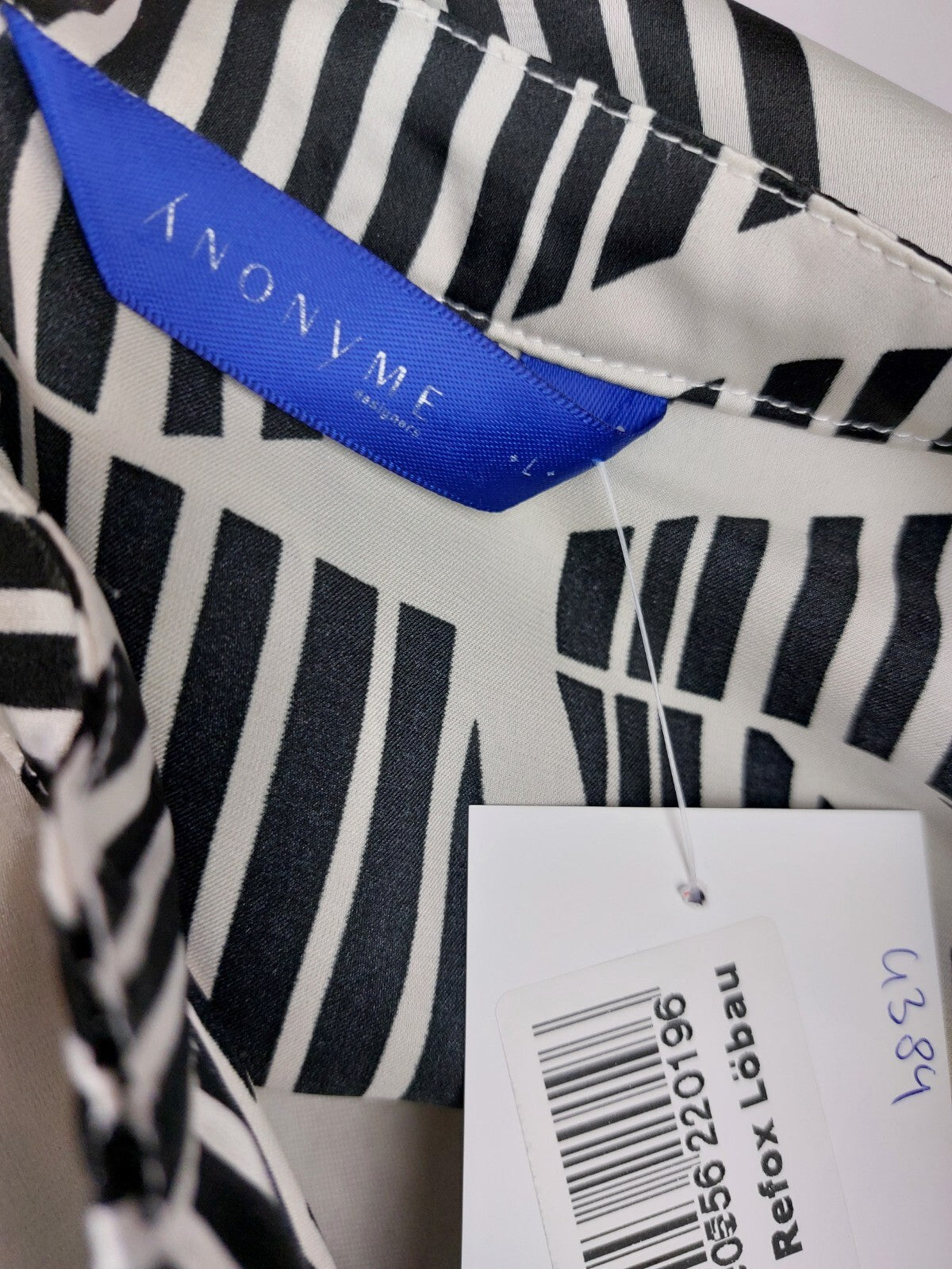 EK4384 Damen Bluse von Ynony Me, schwarz/weiß, Gr. L5