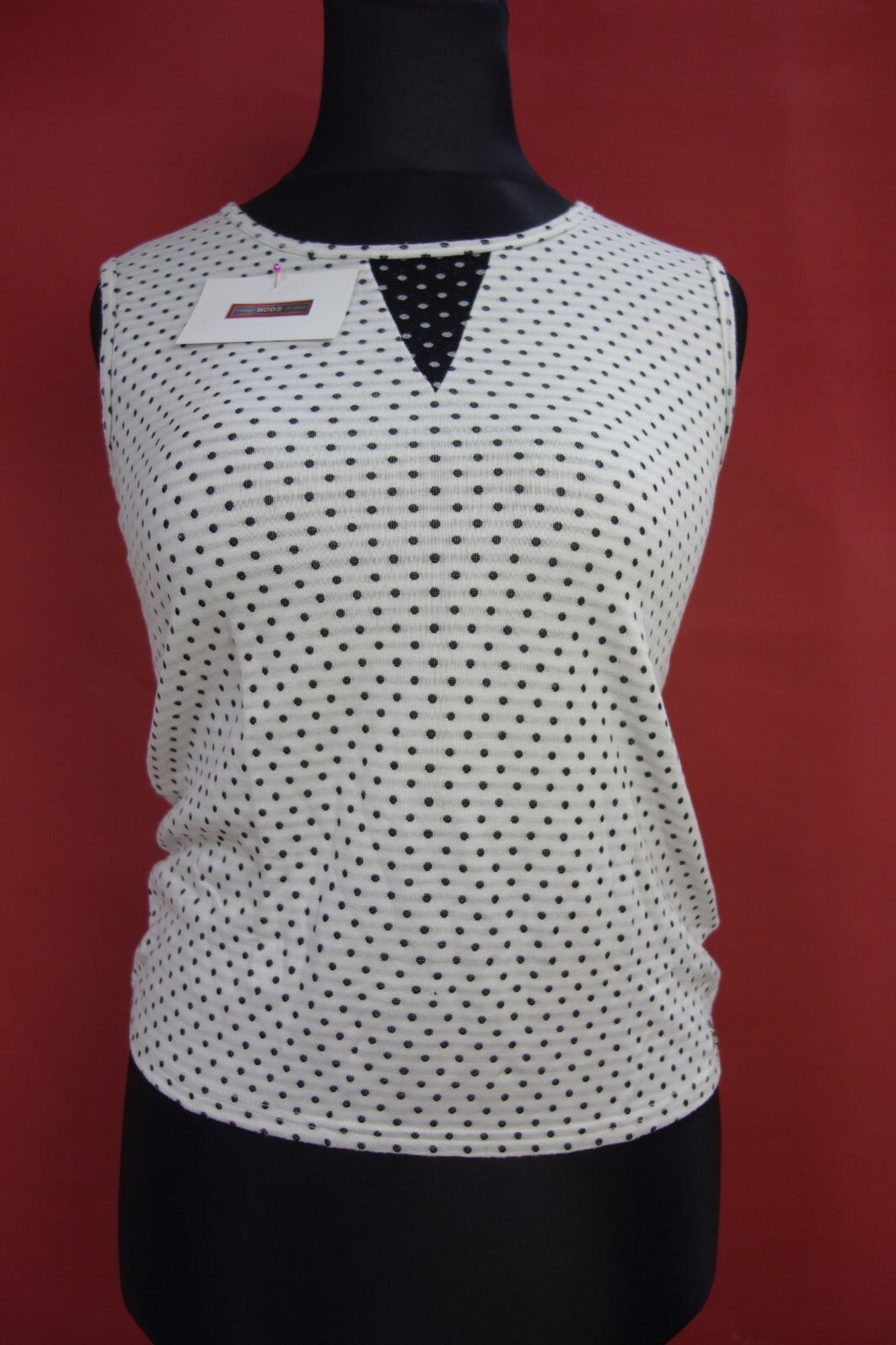 EK0488 Damen Shirt von Nümph, weiß/schwarz, Gr. L0
