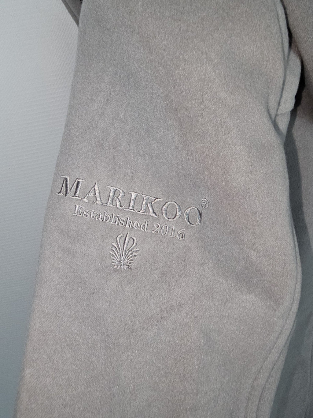 EK9384Edler Wintermantel in Wollmantel-Optik von Marikoo Grau, Gr. S5