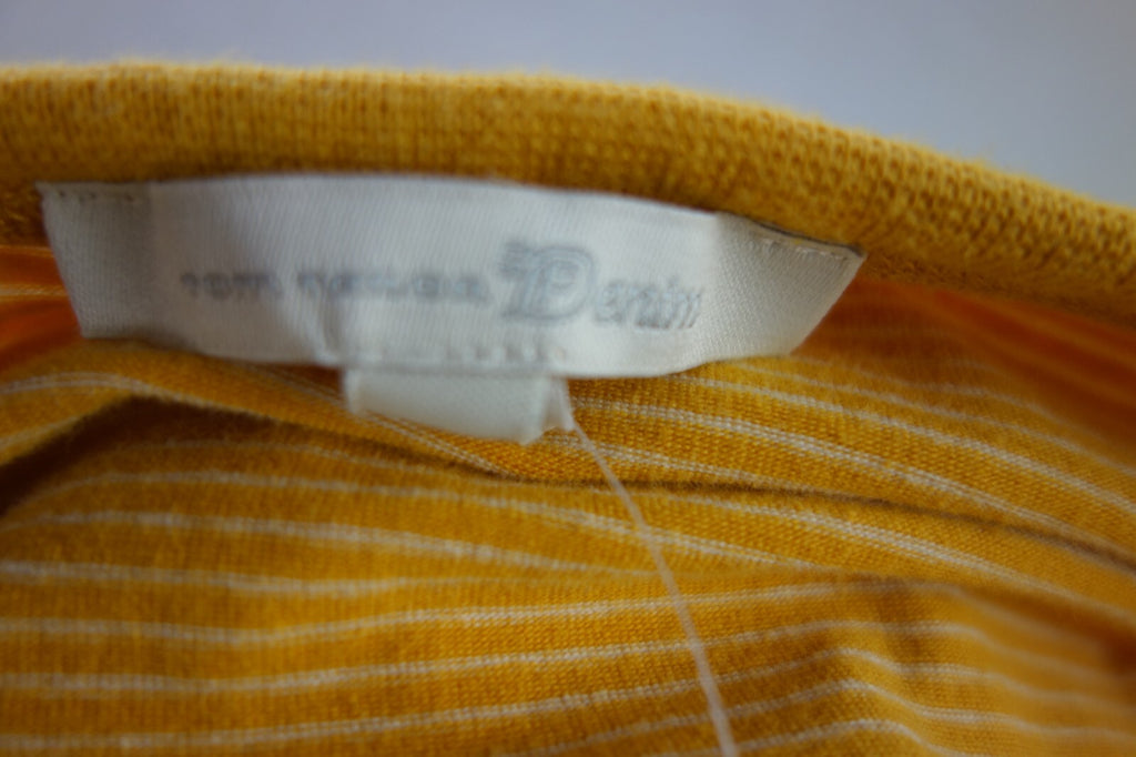 EK4107 Damen Kleid von Tom Tailor, gelb, weiß gestreift, Gr. L5
