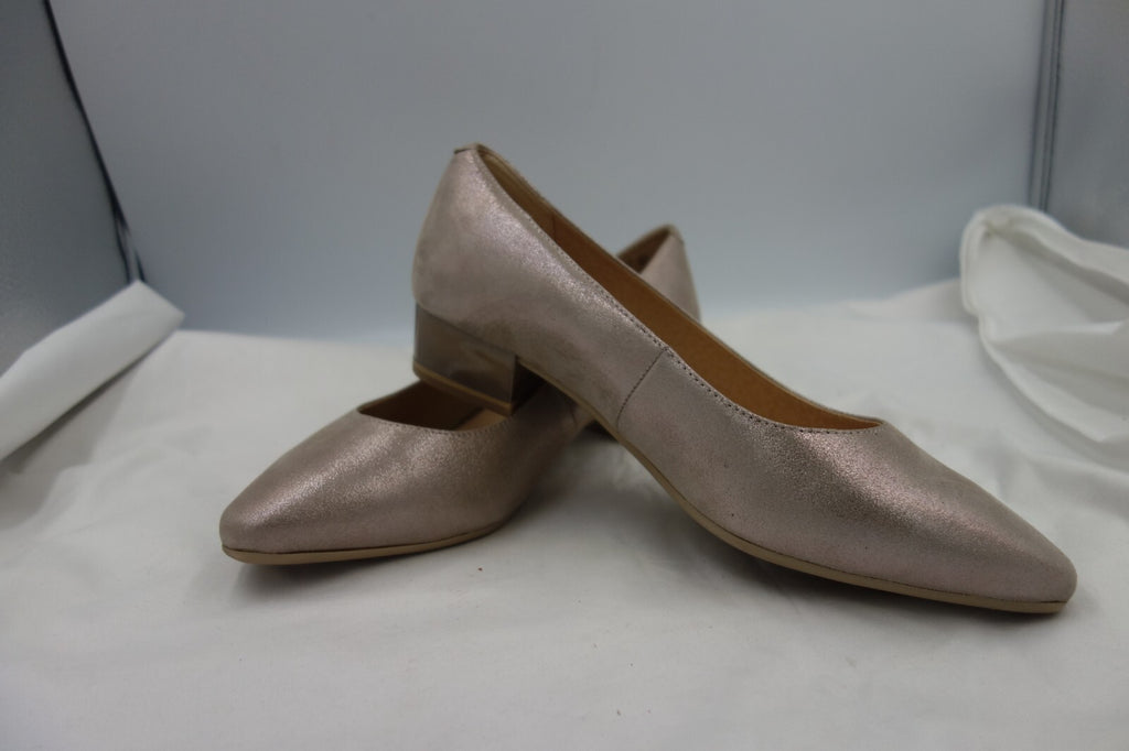 ES0084 Damen Ballerinas von Caprice, graubeige glitzernd, Gr.3,51