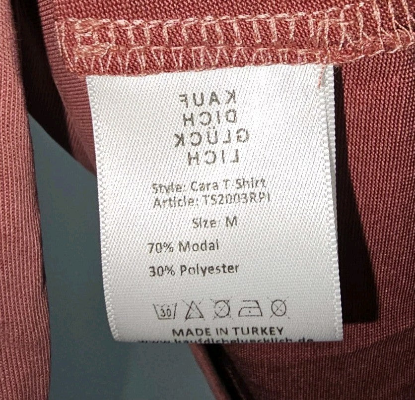 EK10070 Damen T-Shirt Kauf Dich Glücklich Gr.M Rot3