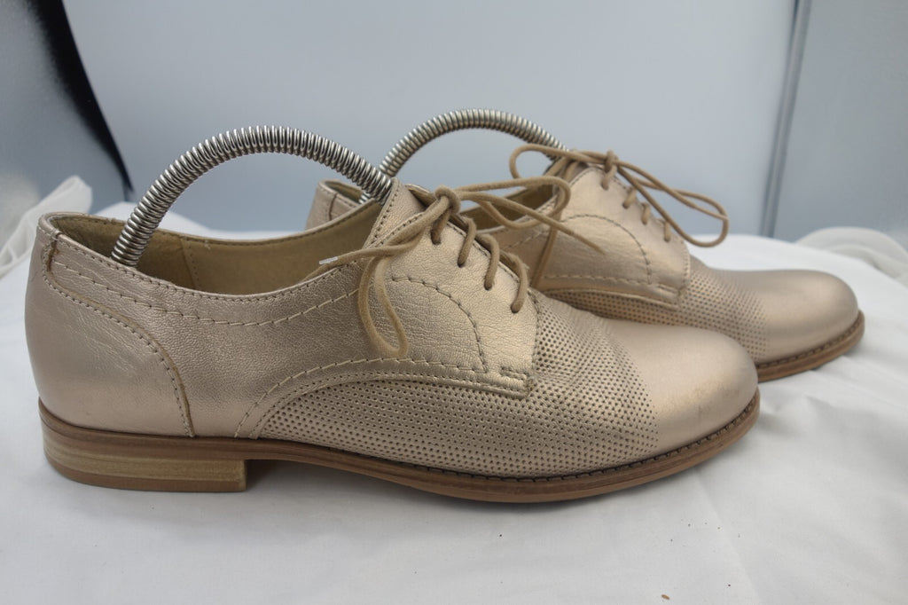 ES0358 Damen Halbschuhe von onmopiano, golden, Gr. 382