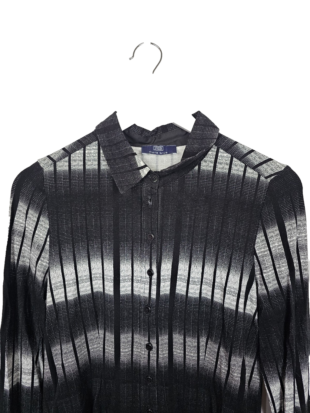 EK7166 Damen Bluse von Fiora Blue, Schwarz/weiß,  Gr.361