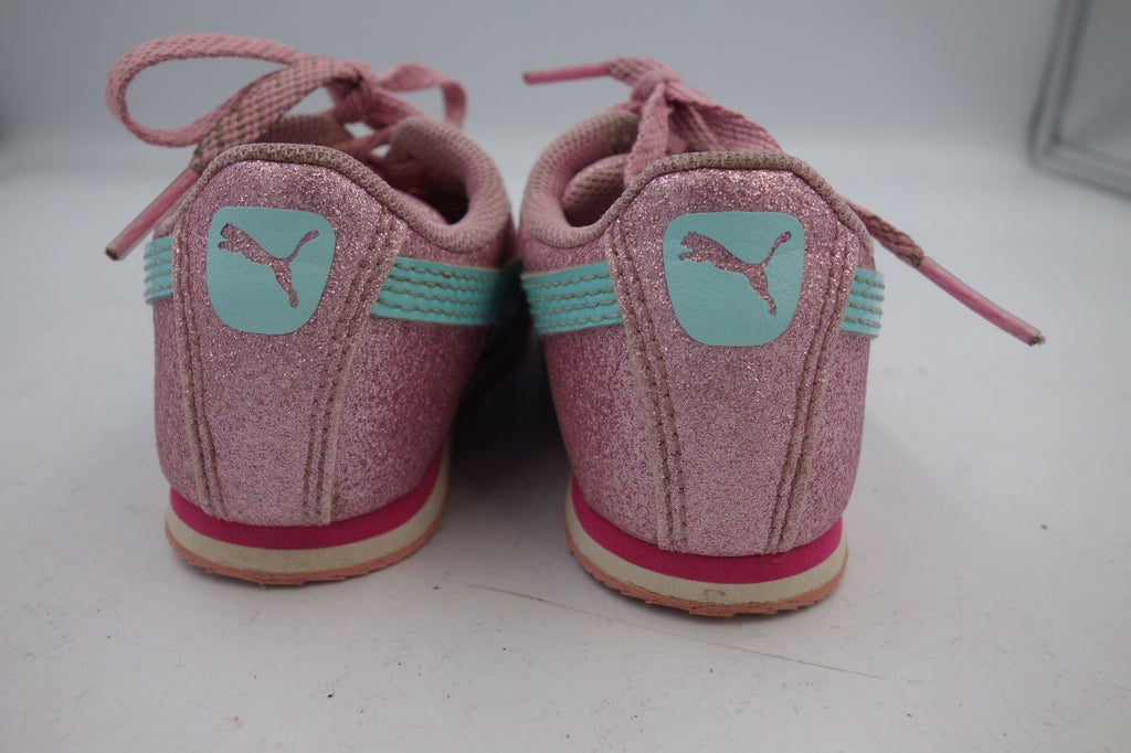 ES0420 Mädchen Sneaker von Puma, rosa mit Glitzer, Gr. 223