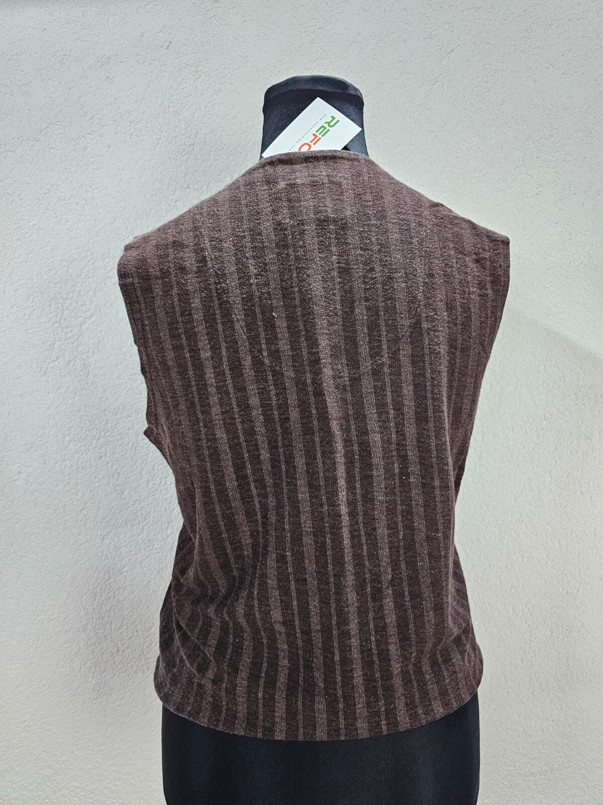 EK6065 Damen Weste von Steel&Soft, braun gestreift, Gr. M3