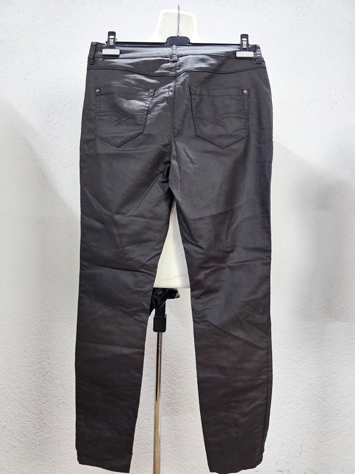 EK6163 Damen Kunstlederhose von Street One, braun, Gr. W327