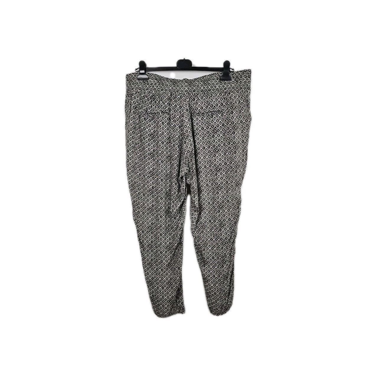 EK8073 Damen Hose Grau,Schwarz Gemustert XL2