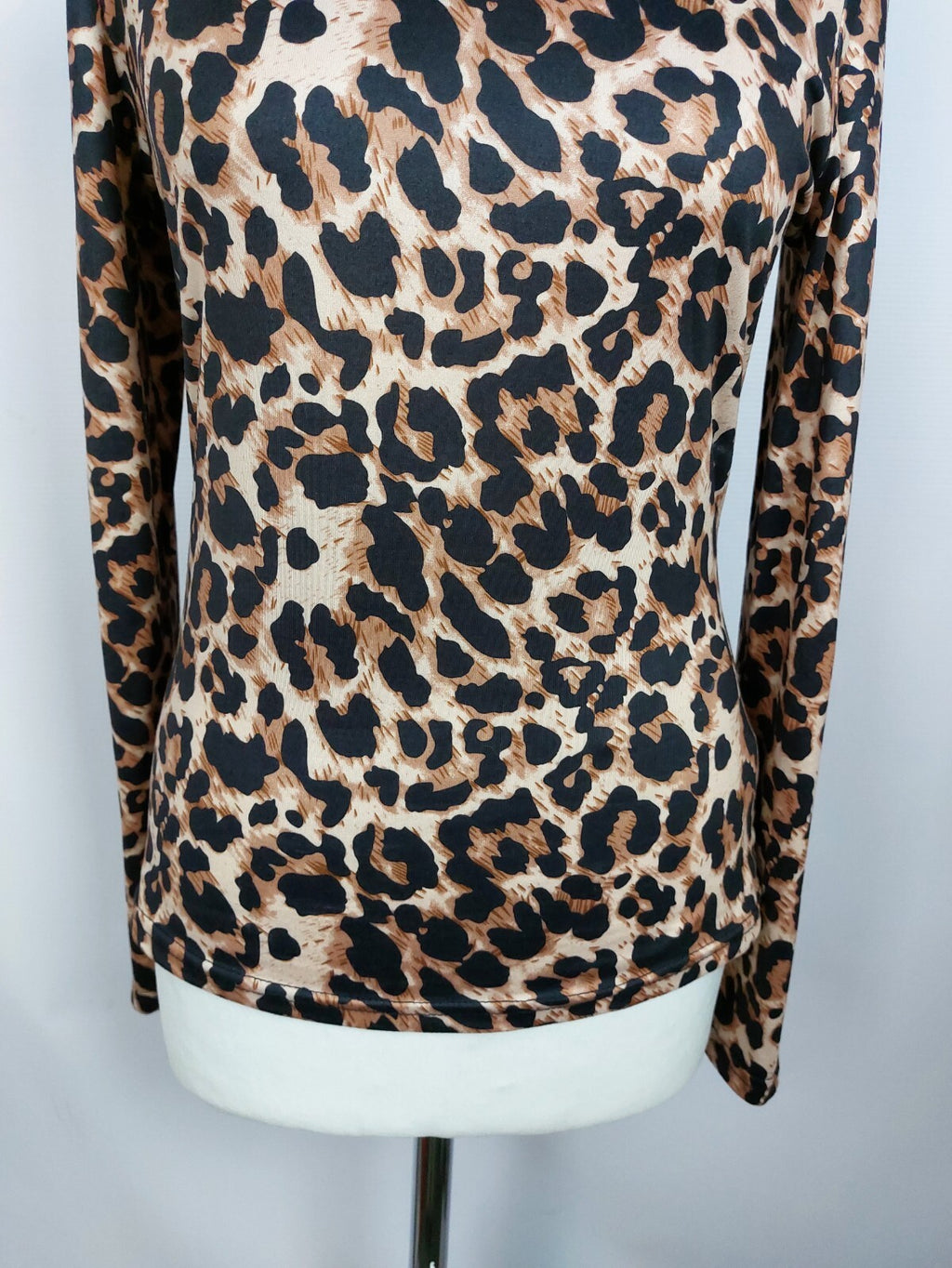 EK4758 Damen Langarmshirt von SheIn, braun/schwarz, Gr. L5