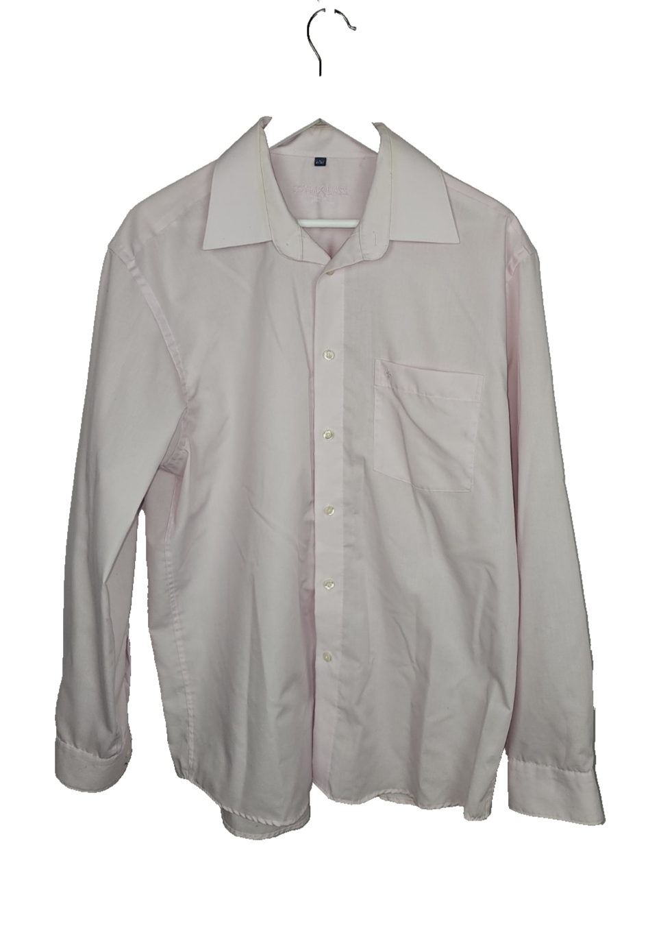 EK7690 Herren Hemd von Royalclass, Rosa, Gr.L0