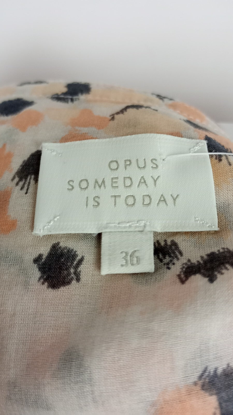 EK5227 Damen Bluse von Opus, orange-weiß-grau, Gr.365