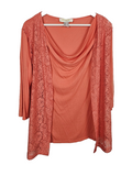 EK8347 Damen Bluse von Alessa W. , Lachsfarbend, Gr. 400