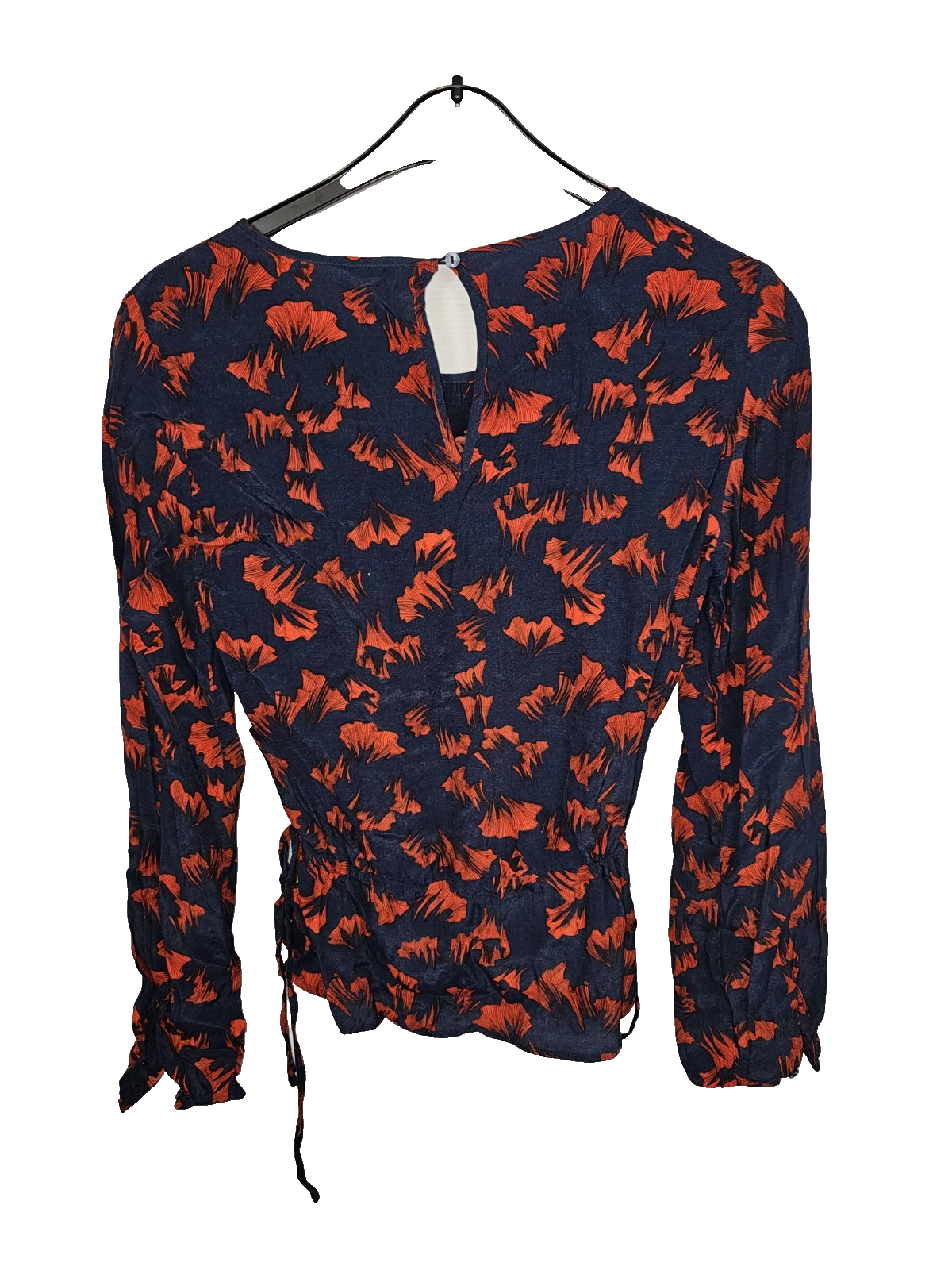 EK8193 Damen Bluse von Vila, Dunkelblau/Tot, Gr. 365