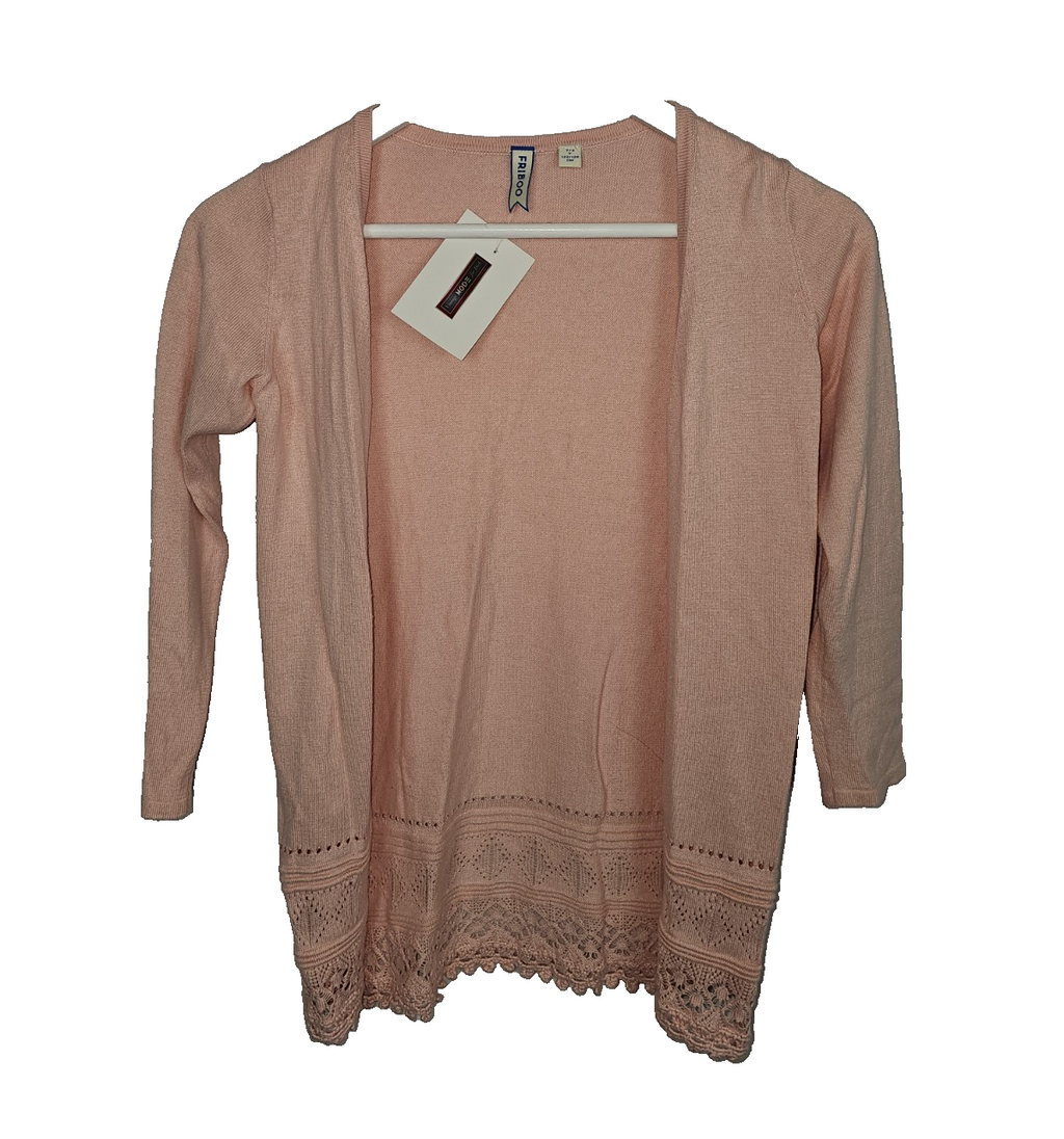 EK8247 Damen Cardigan von Friboo, Rosa, Gr. 122/1280