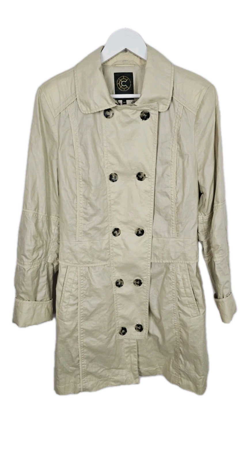EK9172 Damen Trenchcoat von Creenstone, Beige, Gr. 440