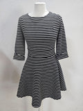 EK6259 Damen Kleid, schwarz-weiß, Gr.36/38 (nach Größentabelle)0