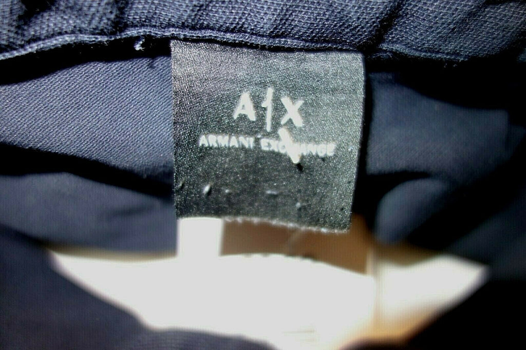 EK0708 Herren Poloshirt von Armani Exchange, schwarz, S5