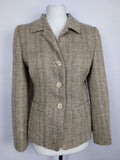 EK0060Damen Blazer von Team Couture, beige gemustert, Gr. 360