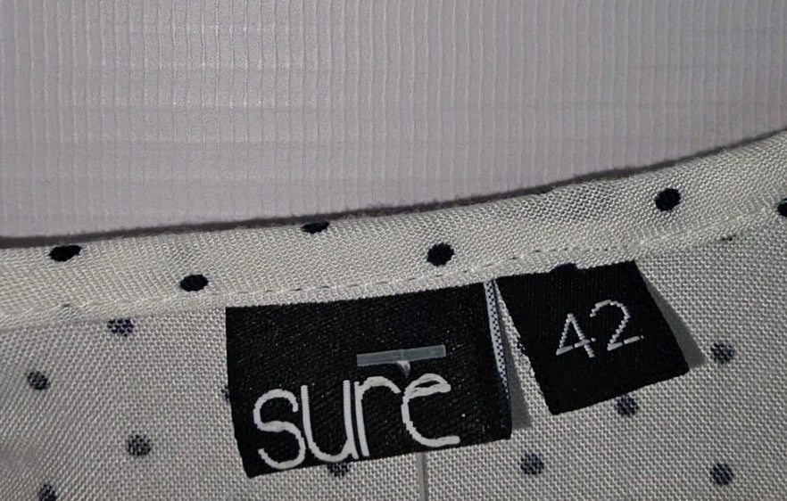 EK8821 Damen Bluse von Sure, weiß, Gr.422