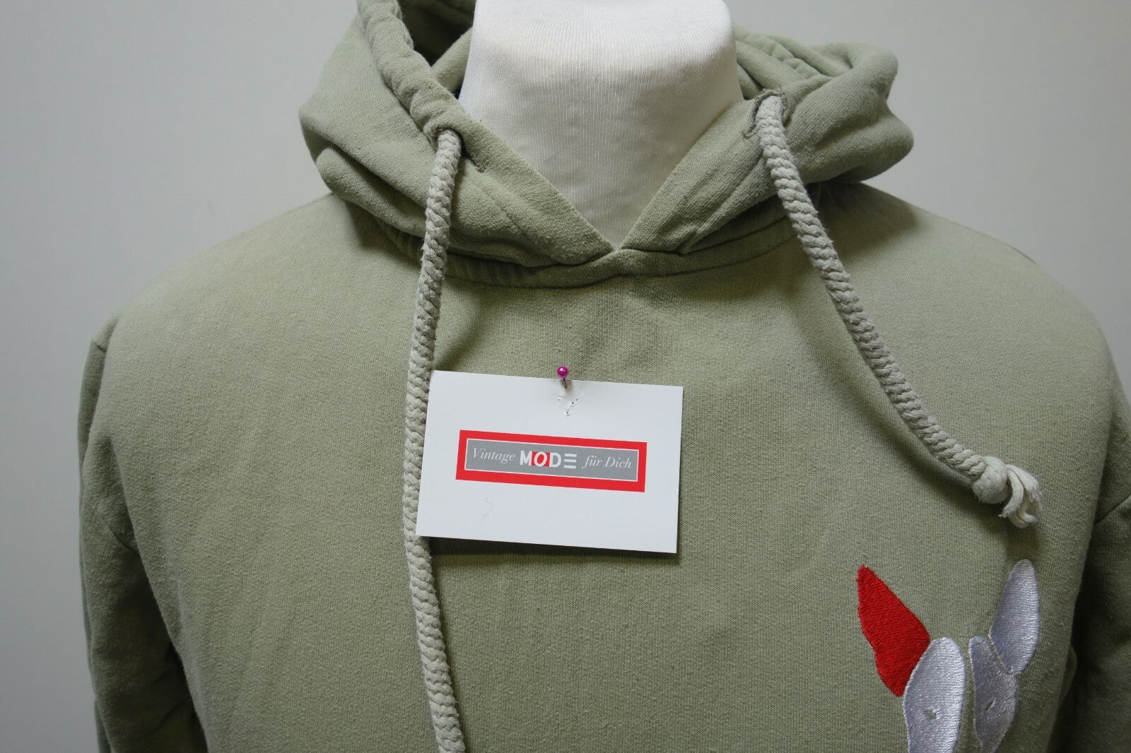 EK0473 Kapuzenpullover von Strassenkicker, grün, Gr. M1