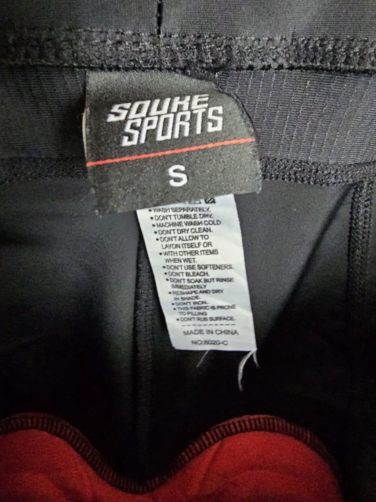 EK8441 Damen Radlerhose von Souke Sports, schwarz, Gr.S4