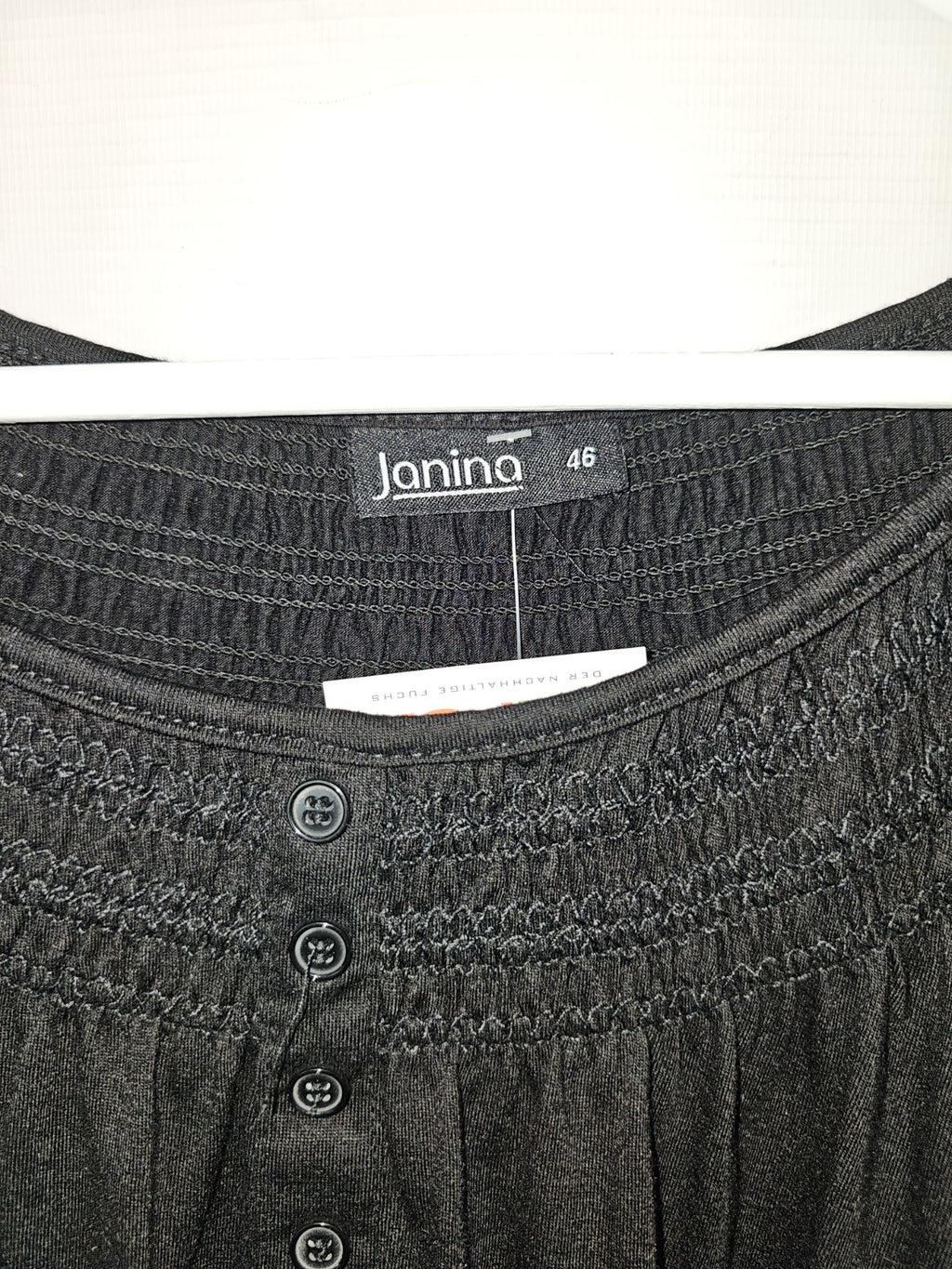 EK8966 Damen Bluse von Janina, Schwarz, Gr. 462