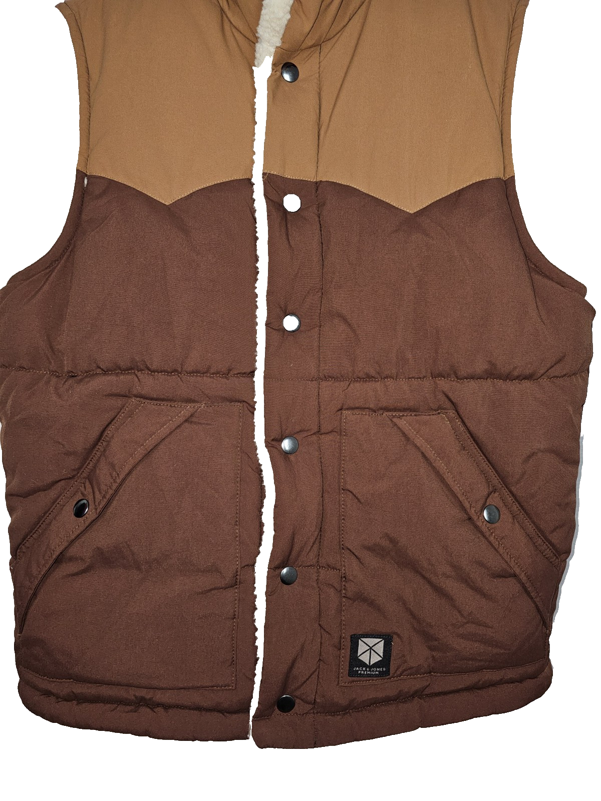 EK7137 Herren Weste von Jack & Jones, Braun, Gr.L2