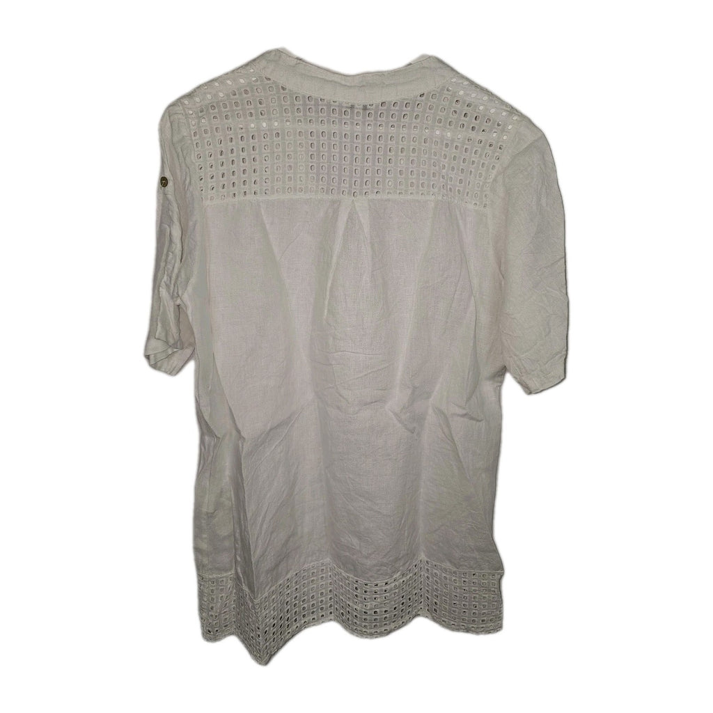 EK10004 Damen Bluse von Gina Laura, Weiß, Gr. S5