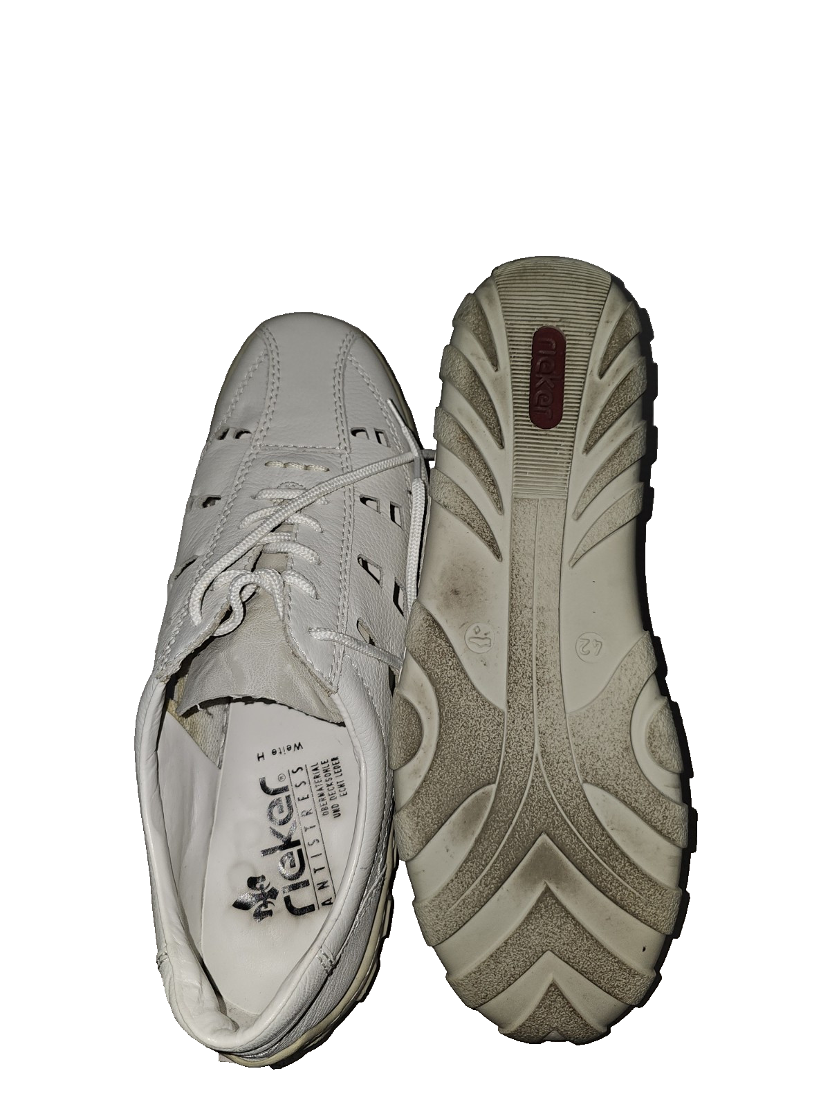 ES0733 Damen Halbschuh von Rieker, weiß, Gr.423