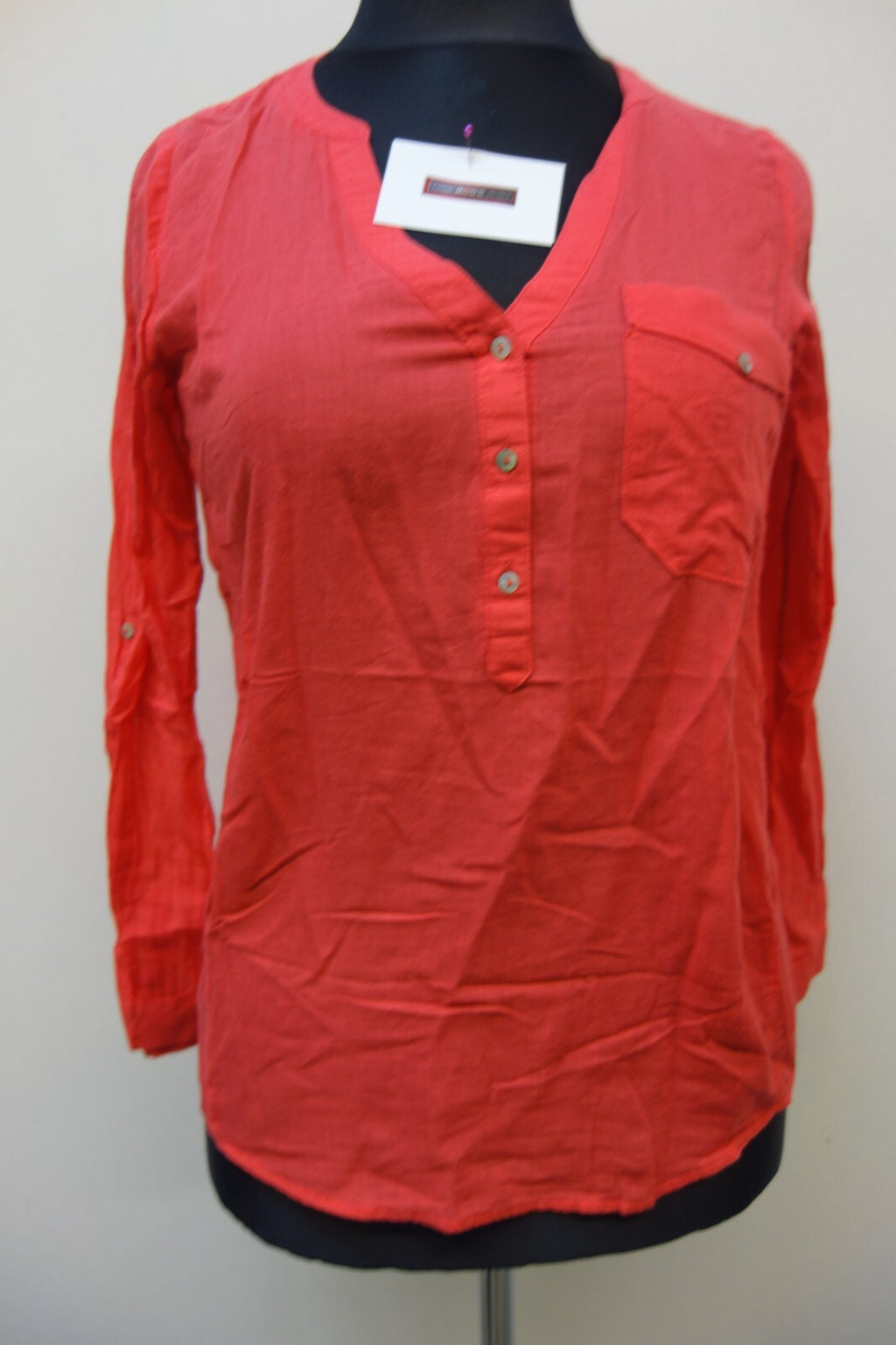 EK1100 Damen Bluse von edc, rot, Gr. S0