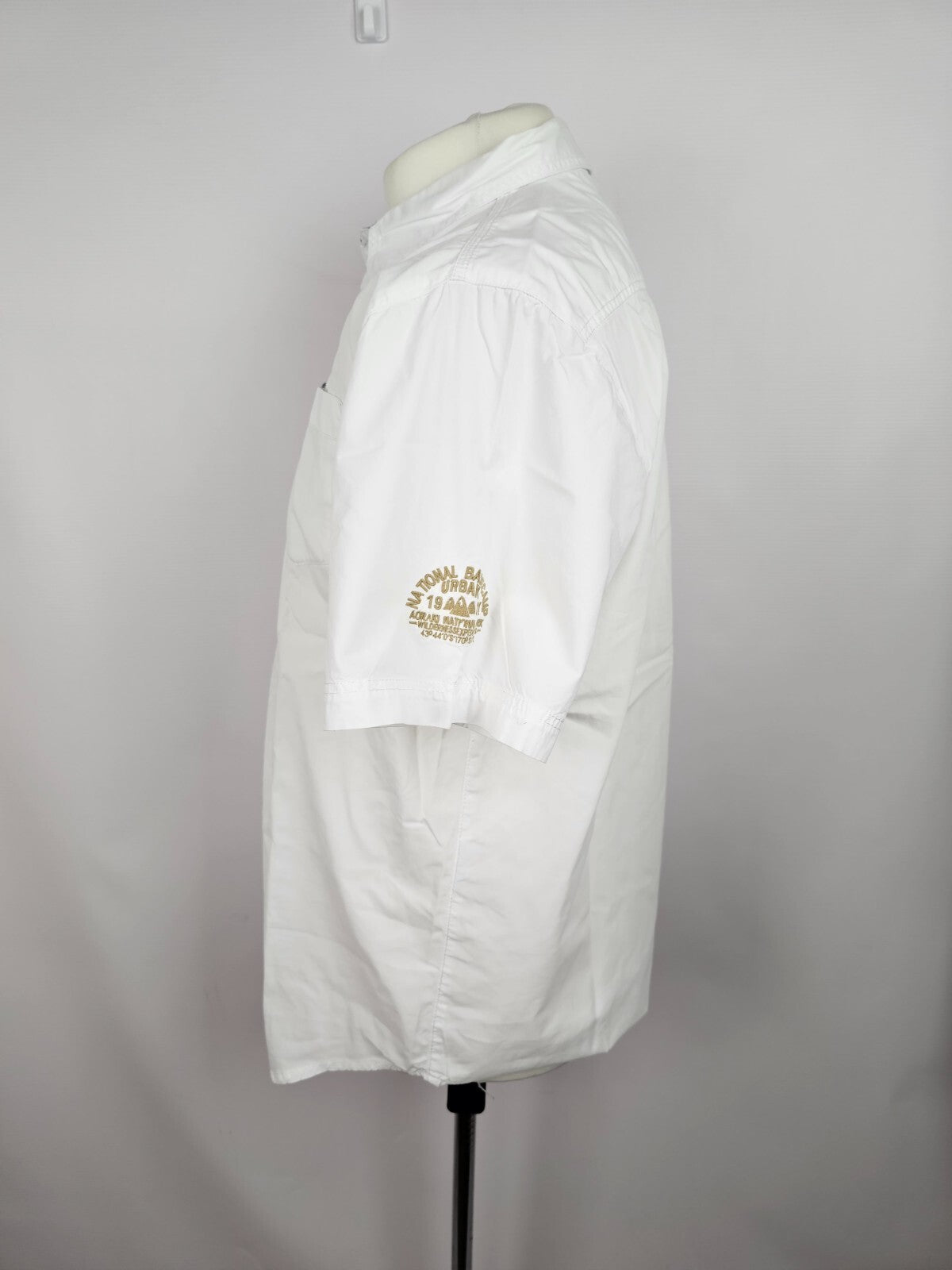 EK5356 Weißes Kurzarmhemd von G.I.G.A DX für Herren, Gr. L5