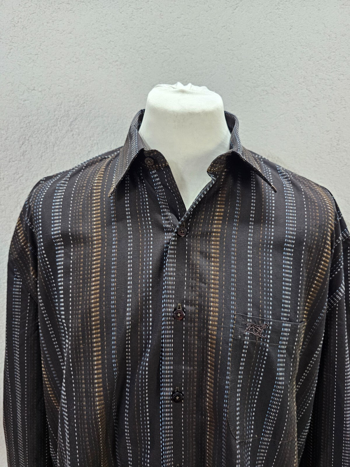 EK6416 Herren Hemd von Jim Spencer, Schwarz, Gr.: 45/461