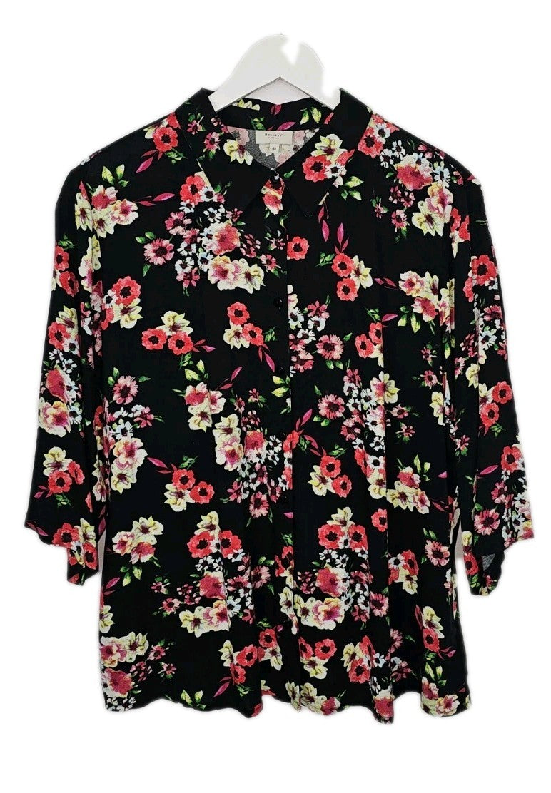 EK4424 Damen Bluse von Brexleys, Schwarz, Gr. 480