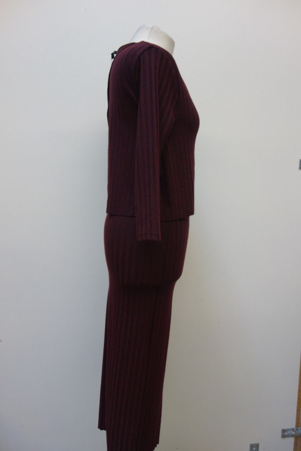 EK3546 Damen Kleid von Stradivarius, dunkelrot, Gr. S2