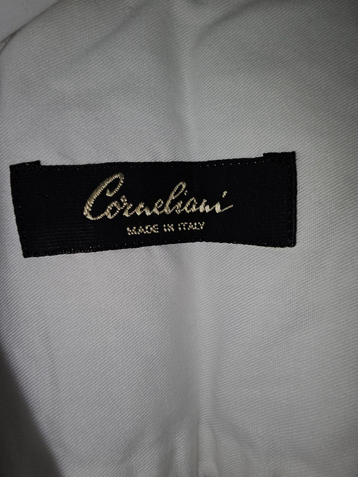 EK7331 Herren Hemd von Corneliani, weiß, Gr.372