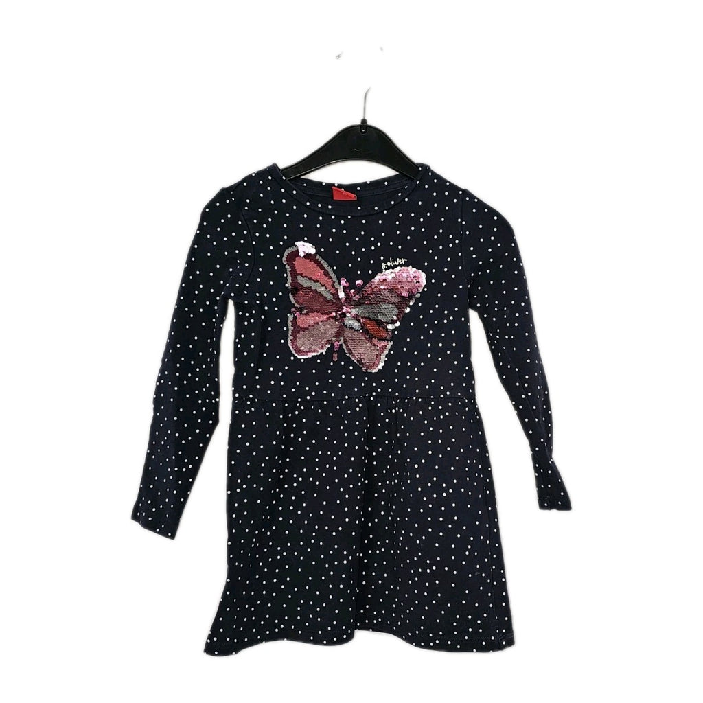 EK11340 Kinder Kleid von s.Oliver, Blau, Gr. 980