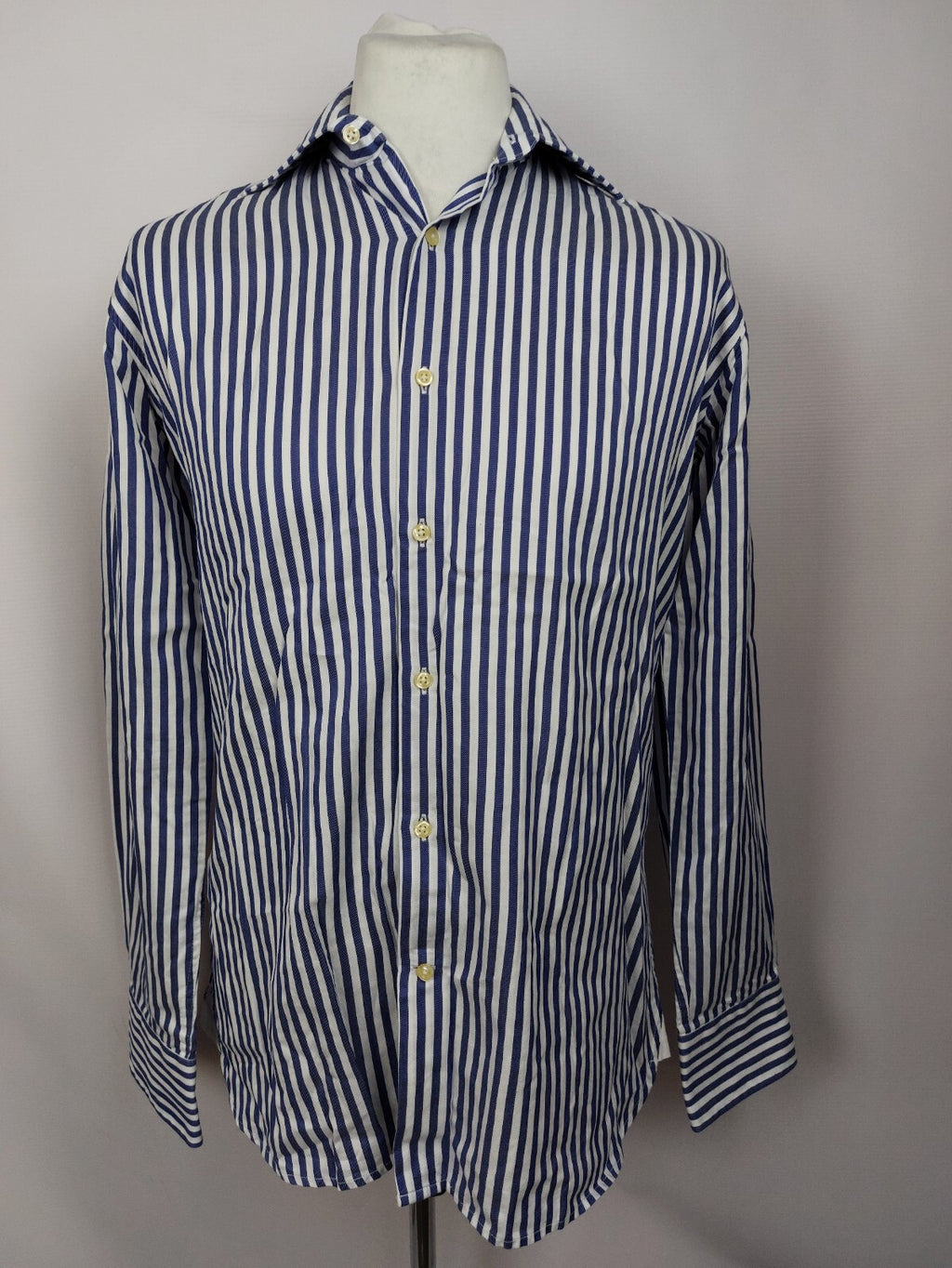 EK5140 Herren Hemd von Finshley & Harding, weiß-blau, Gr.400