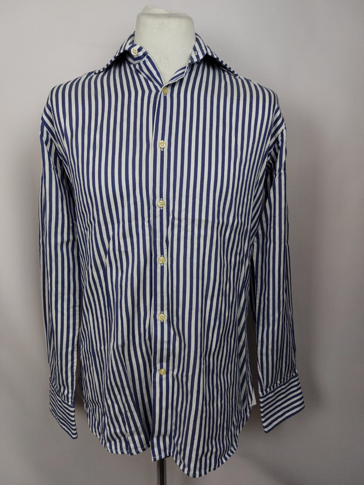 EK5140 Herren Hemd von Finshley & Harding, weiß-blau, Gr.400