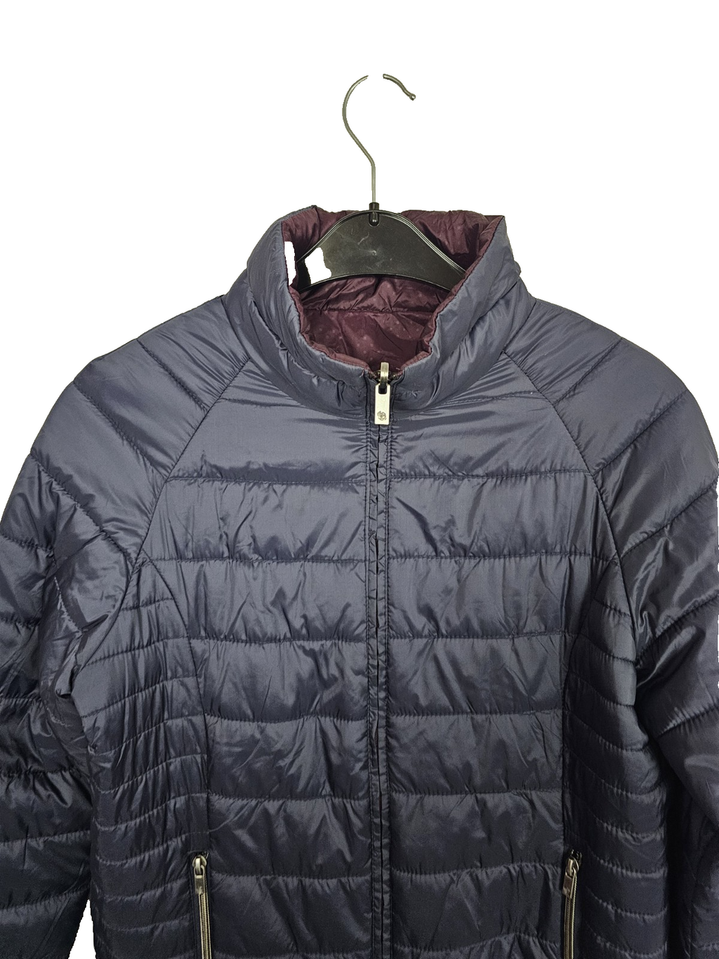 EK8498 Damen Wendejacke weinrot/dunkelblau, Gr. Ca.M1