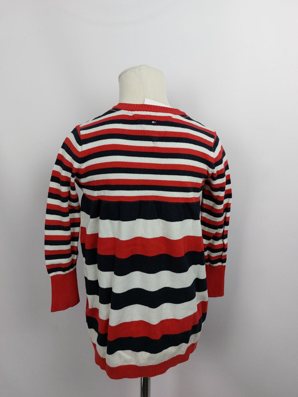 EK4527 Mädchen Pullover von Tommy Hilfiger, rot-blau-weiß, Gr.5 (116/122)4