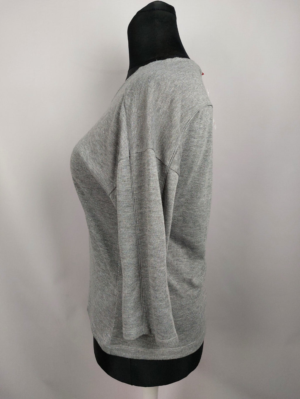 EK5020 Damen Shirt von s.Oliver, grau glitzernd, Gr. 403