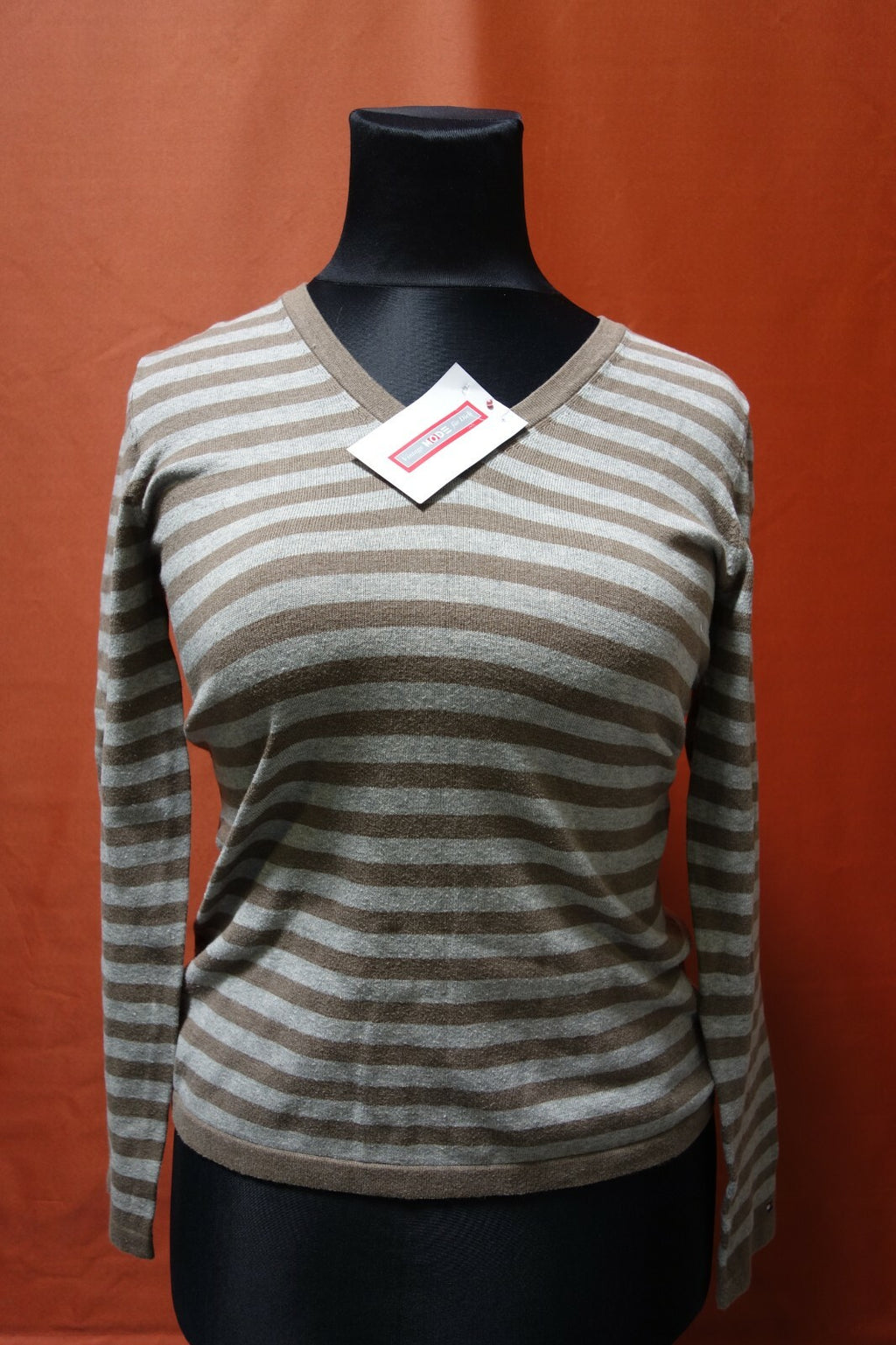 EK0165 Damen Pullover von Tommy Hilfiger, gestreift, L0