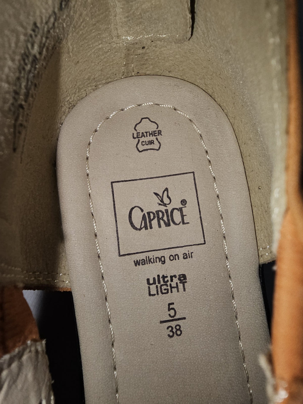 ES725 Damen Sandale von Caprice, orange, Gr.382